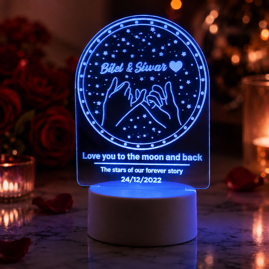 Lampe Personnalisée – Promesse Étoilée