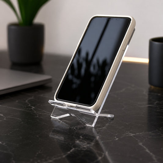 Support de Téléphone en Plexiglass Transparent