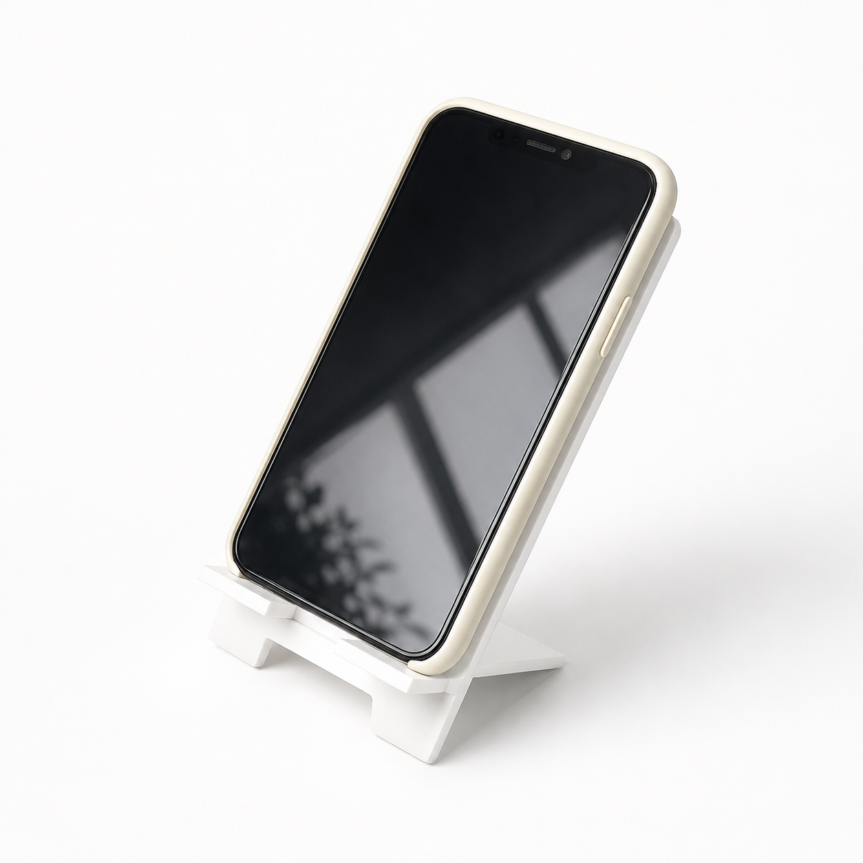 Support de Téléphone en Plexiglass Blanc