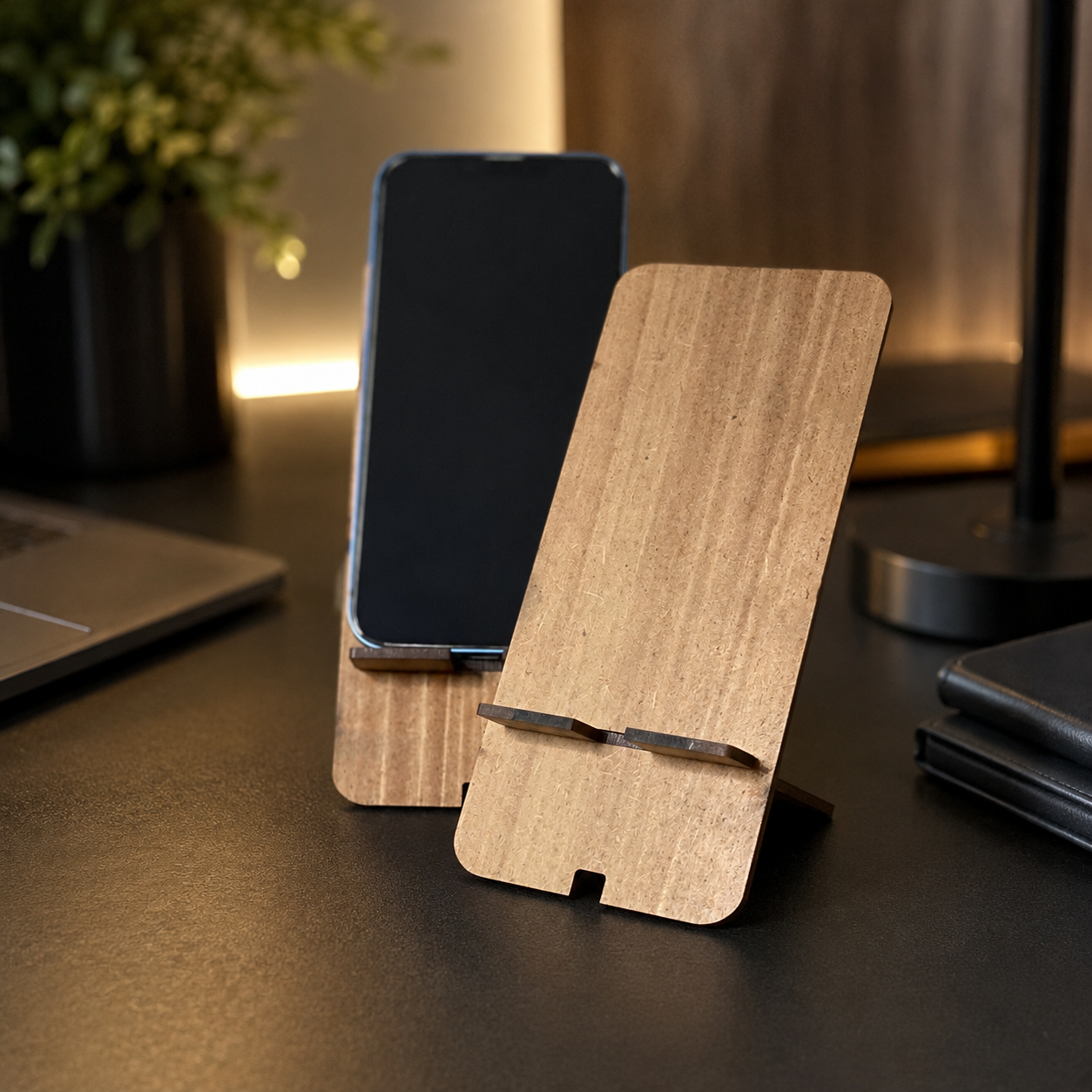 Support de Téléphone en Bois