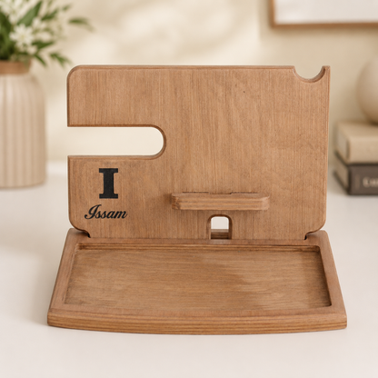 Support de Téléphone en bois Personnalisé