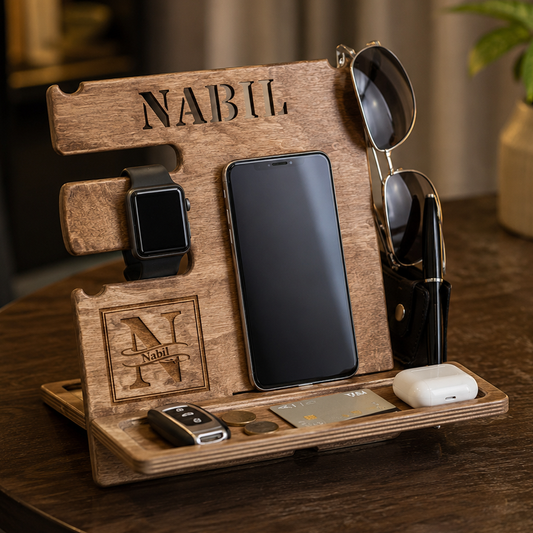 Support de Téléphone en bois Personnalisé