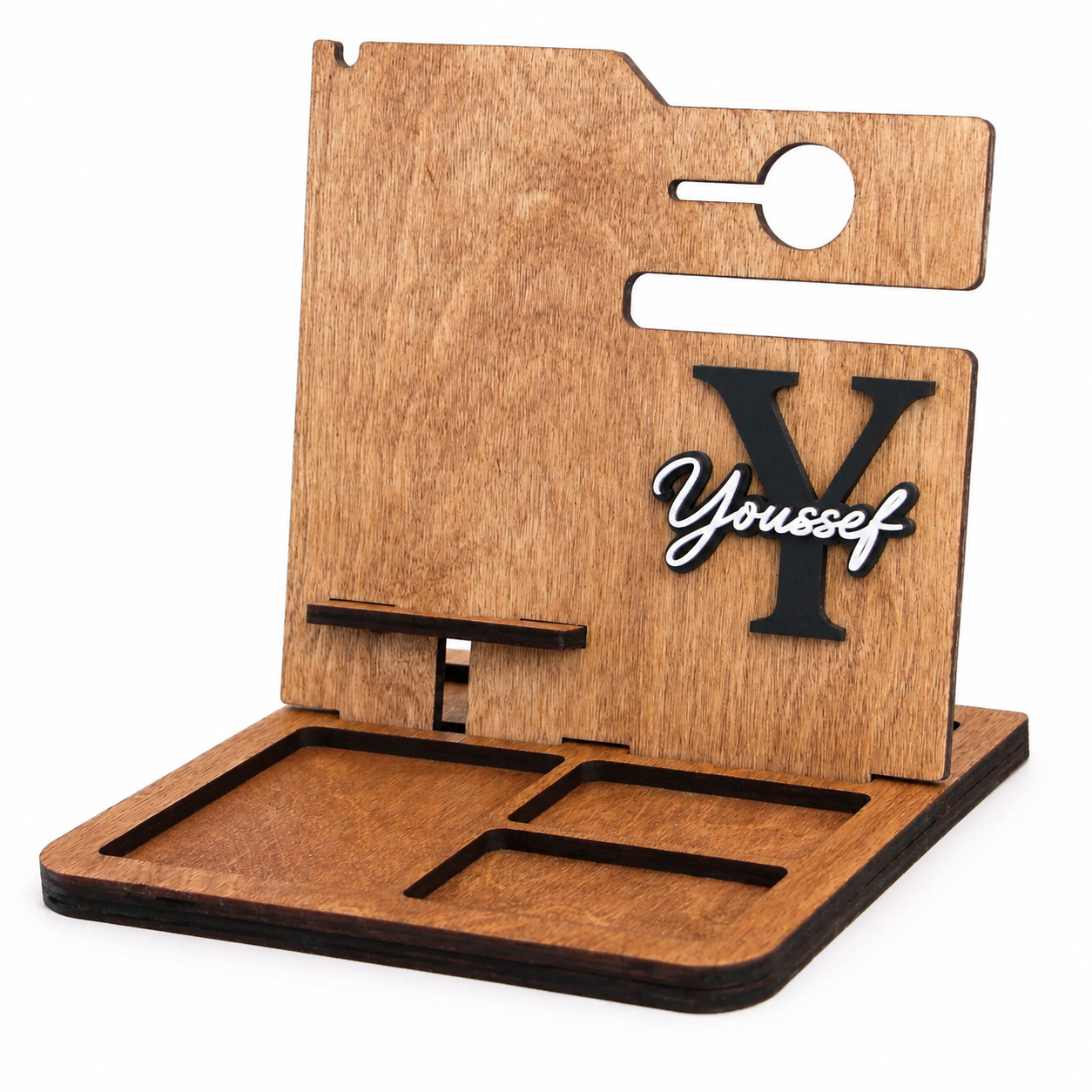 Support de Téléphone en bois Personnalisé