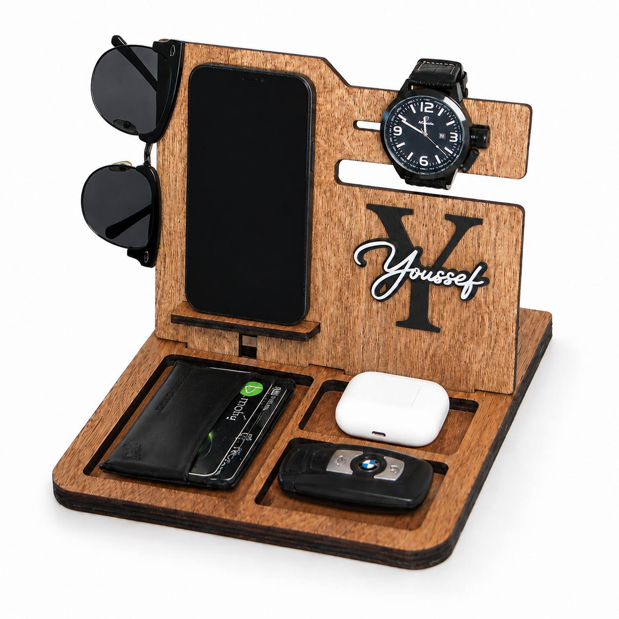 Support de Téléphone en bois Personnalisé