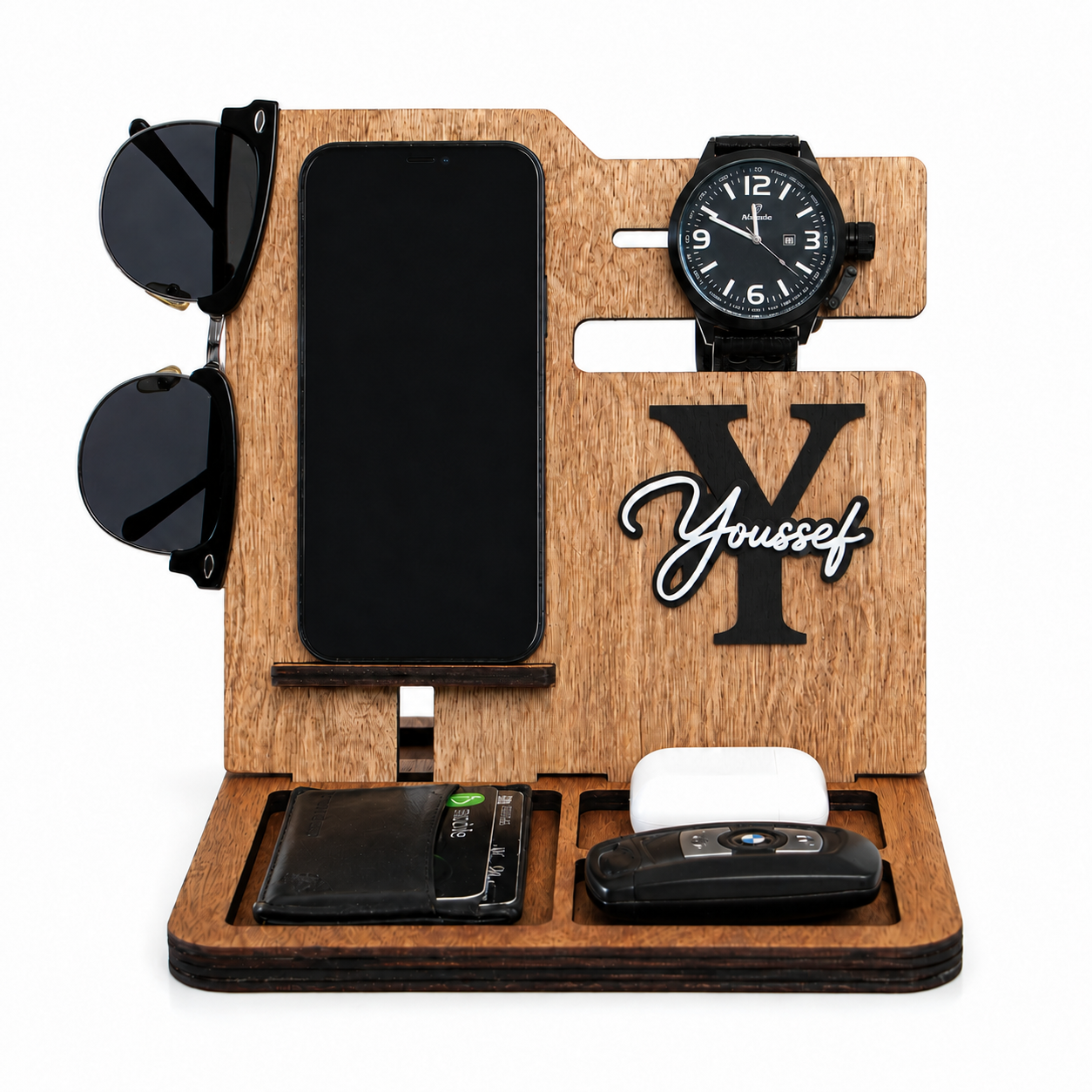 Support de Téléphone en bois Personnalisé
